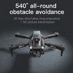 Triple-Camera Drone 4K HD Optical Flow Positioning 360° Obstacle Avoidance Foldable Quadcopter Wifi FPV 3 batteries
