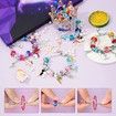 Jewelry Making Kit for Girls Jewelry Making Supplies Beads Charms Bracelets for DIY Craft Gifts Crystal Gifts for Girls,Girls Gifts Age 8-10 Col.Pink