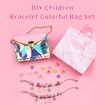 158pcs Kids Purse Making Kit Birthday Charm Bracelet Making Kit,Making Your Own Fashion Handbag/Bracelets Party Favors Gifts Crafts for Girls