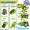 Dinosaur STEM Solar Robot Toys for Kids 3 in 1 Building Games Educational Science Coding Engineering Kit for Boys
