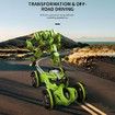 Amphibious Remote Control Car Remote Control Stunt Car RC Car 2.4GHz Transforming Electric Car Green