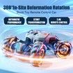 RC Stunt Car 2.4GHz 4WD RC Gesture Sensor Toy Cars Rotating Vehicle 360 Degee Flips with Cool Lights Music Spray for Kids Ages 7-14