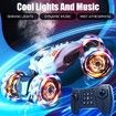 RC Stunt Car 2.4GHz 4WD RC Gesture Sensor Toy Cars Rotating Vehicle 360 Degee Flips with Cool Lights Music Spray for Kids Ages 7-14