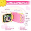 Digital Camcorder for Kids, Christmas Birthday Gifts for Boys and Girls, Toddler Video Recorder HD 1080P 2.4 Screen(Pink)
