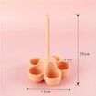 Egg Shelf Egg Poachers, Store and Serve Egg Holder, Boiled Egg Cooker for Making Soft, Holds 5 Eggs for Easy Cooking and Fridge Storage (Yellow)