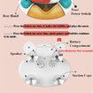 Bear Bathtub Bubble Maker Kids Electric Cartoon Animal Bubble Blower Bubble Machine Bath Toy with Music