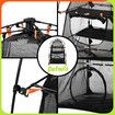 3 Tier Cat Tent Tower Enclosure Pet Dog House Playpen Rabbit Ferret Cage Outdoor Indoor Portable Foldable Gym Exercise Agility Climber