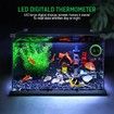 Fish Tank Digital Thermometer Accurate LED Display to ±0.1 Celsius Tank Thermometer Aquarium Temperature Measurement Suitable for Fish,Axolotl,Turtle or Aquatic