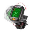 Guitar Tuner 2 Set, Mini Clip-on Tuner for Guitar, Bass, Ukulele and Violin (2 PACK)