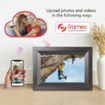 10.1 Inch Smart WiFi Digital Photo Frame 720P Touchscreen,Auto-Rotate Portrait and Landscape,Built in 32GB Memory (Black Frame)