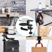 2 in 1 Desk Cup Holder and Headphone Hanger, Anti-Spill Cup Holder for Desk Table in Office and Home (Black)