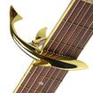 Zinc Alloy Guitar Capo Shark Capo for Acoustic and Electric Guitar with Good Hand Feeling, No Fret Buzz and Durable(Gold)
