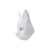DIY White Cat Mask Blank Hand Painted Paper Mask Face Mask for Arts and Crafts Cosplay 3 Pack
