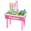 Kids Kitchen Sink Wash Basin Tap Playset Faucet Pretend Role Play Toy Imaginative Simulation Unit Automatic Water Circulation System