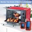 Wireless Thermometer Digital Waterproof Meat Temperature Meter with 2 Probes for Cooking Grilling BBQ