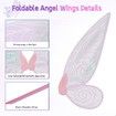 Fairy Wings Butterfly Wings for Girls Angel Wings Costumes for Cosplay Party with Skirt Crown Fairy Wand TUTU GLOVES Set