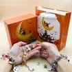 Halloween kids DIY Bead Jewelry Gift Box Bracelet Crystal Bracelet Set.