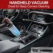 Compressed Air Duster and Mini Vacuum Keyboard Cleaner, Cordless Blower Computer, Car Cleaning Kit