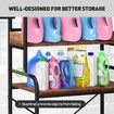 Over Toilet Shelf Rack 3 Tier Towel Storage Unit Bathroom Organiser Shelves Shower Washing Machine Laundry Airing Space Saver