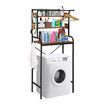 Over Toilet Shelf Rack 3 Tier Towel Storage Unit Bathroom Organiser Shelves Shower Washing Machine Laundry Airing Space Saver