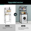 Over Toilet Shelf Rack 3 Tier Storage Unit Bathroom Towel Organiser Shelves Washing Machine Shower Laundry Space Saver Airing