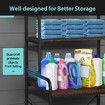 Over Toilet Shelf Rack 3 Tier Storage Unit Bathroom Towel Organiser Shelves Washing Machine Shower Laundry Space Saver Airing