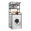 Over Toilet Shelf Rack 3 Tier Storage Unit Bathroom Towel Organiser Shelves Washing Machine Shower Laundry Space Saver Airing