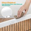 Dog Pet Fence Puppy Gate Safety Guard Indoor Wooden Playpen Foldable Cat Barrier Protection Net Stair Partition White 3Panels
