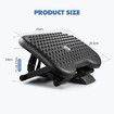 Foot Rest Stool Under Desk Adjustable Height Angle Office Computer Ergonomic Footrest Black Portable