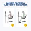 Foot Rest Stool Under Desk Adjustable Angle Office Computer Ergonomic Footrest Black Portable