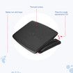 Foot Rest Stool Under Desk Adjustable Angle Office Computer Ergonomic Footrest Black Portable