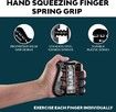 Grip Strength Trainer, Hand Grip Exerciser Strengthener with Adjustable Resistance for Muscle Building and Injury Recover