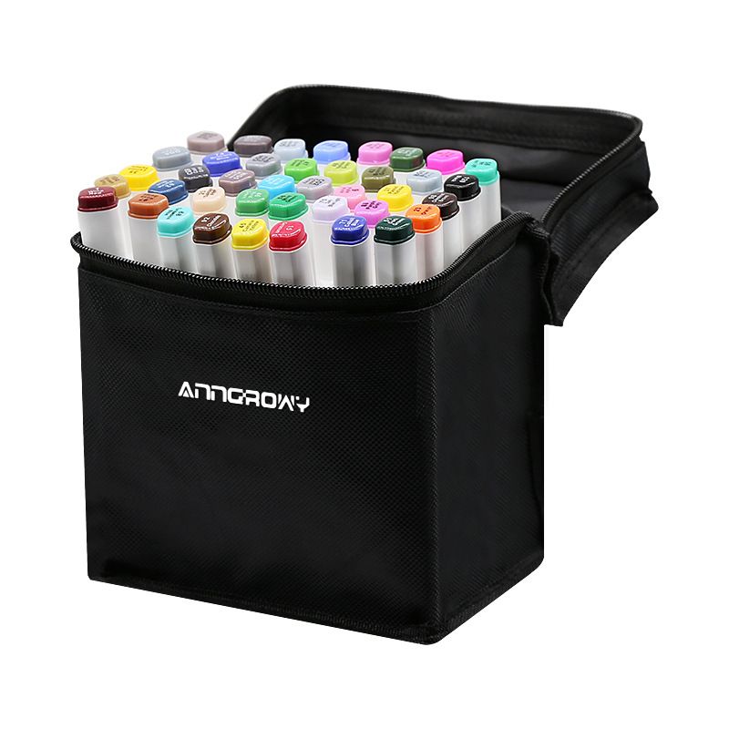 Markers Brush Tip Double Tipped Art Alcohol Marker Set for Artist kids Adults Coloring Sketching Drawing Illustrations 60 Colors