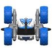 Amphibious 6WD RC Stunt Car with 2.4GHz Double Sided 360° Rotating Off-Road Waterproof Remote Control Car for 7-14 Years Old Kids-Blue