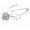 3 Pcs Snap Ball Tea Strainer Stainless Steel with Handle for Loose Leaf Tea Fine Mesh Tea Balls Filter Infusers