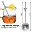 2Pcs Handle Tea Ball Strainer Premium Tea Infuser Filter for Loose Leaf Tea Reusable Fine Mesh Tea for Cup and Teapot