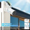 Wifi Security Cameras 6 Set Wireless CCTV Home Spy Surveillance System Outdoor With 16CH NVR Solar Panel Battery