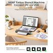 Phomemo M08F Wireless Tattoo Stencil Printer Tattoo Transfer Copier Machine with 10 Transfer Papers Compatible with Smartphone & PC