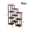 Plant Flower Pots Stand 10 Shelves Corner Shelf Unit Bookshelf Holder Garden Outdoor Indoor Tiered Potted Display Storage Rack