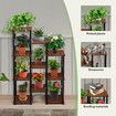 Plant Flower Pots Stand 10 Shelves Corner Shelf Unit Bookshelf Holder Garden Outdoor Indoor Tiered Potted Display Storage Rack