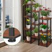 Plant Flower Pots Stand 10 Shelves Corner Shelf Unit Bookshelf Holder Garden Outdoor Indoor Tiered Potted Display Storage Rack