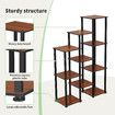 Plant Flower Pots Stand 10 Shelves Corner Shelf Unit Bookshelf Holder Garden Outdoor Indoor Tiered Potted Display Storage Rack