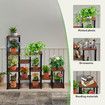 Plant Flower Pots Stand 12 Shelves Corner Shelf Potted Holder Bookshelf Indoor Outdoor Garden Tiered Display Unit Storage Rack