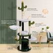 165cm Cat Tree Tower Scratching Post Bed Sisal Scratcher House Furniture Stand Cave Condo Climbing Play Hammocks Platforms