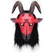 Satanic Beast Latex Mask, Red