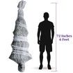 Scary Halloween Cocoon Corpse Decorations Life Size Hanging Outdoor Yard Tree Props 72 Inch Clearance