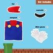 Plumber Costume for Kids-Halloween Kids Cosplay Jumpsuit with Accessory (Size:M)