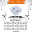 Spider Webs Halloween Decorations,300 Sqft Spider Webs with 30 Fake Spiders,Stretchable Cobwebs for Indoor/Outdoor Scary Atmosphere,Parties,and Haunted Houses