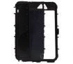 TPU Rubber Heavy Duty Armour Shock Proof case For iPhone 5 5S,with Stylus Pen,Screen Protector and Cleaning Cloth Black/Light Blue