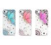 Handmade Luxury Designer Bling 3D Colorful Special Crystal Angle Wing Genius Case Cover For Apple iPhone 5/5s blue